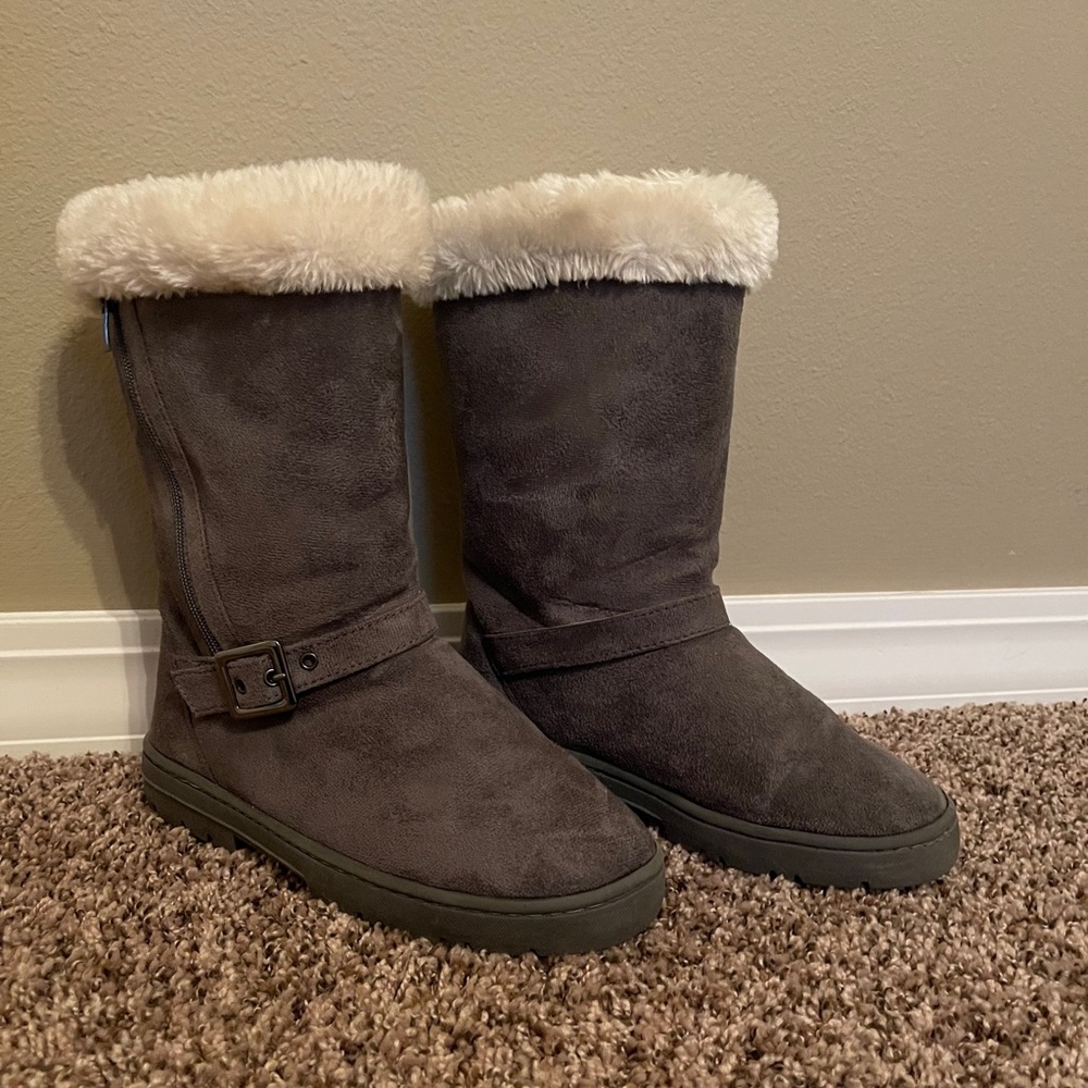 Gray Boots